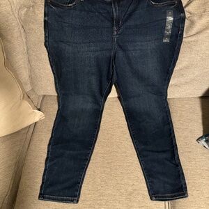 Lane Bryant Super Stretch Signature Fit Skinny Mid-Rise Jeans, 20 petite